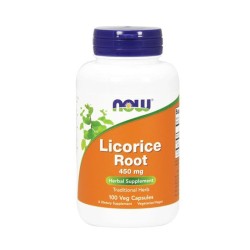 НАУ ФУДС СЛАДЪК КОРЕН капсули 450 мг. 100 броя /  LICORICE ROOT