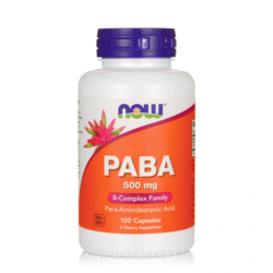 NOW FOODS PABA 500 мг. 100 капс.
