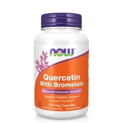 NOW FOODS QUERCETIN + BROMELAIN 120 капс.