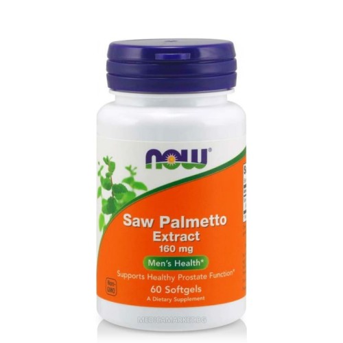 NOW FOODS SAW PALMETTO EXTRACT 160 мг. 60 софтгел капс.