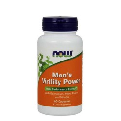 НАУ ФУДС МЕНС ВИРИЛИТИ ПАУЪР капсули 60 броя /  MENS VIRILITY POWER