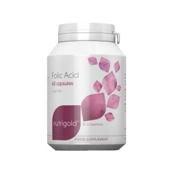 НУТРИГОЛД ФОЛИЕВА КИСЕЛИНА капсули 400 мкг. 60 броя /  FOLIC ACID capsules 400 mcg. 60