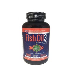 ОМЕГА 3 + ВИТАМИН Е капсули 120 броя / FISH OIL 3 OMEGA 3 + VITAMIN E  HERBAL