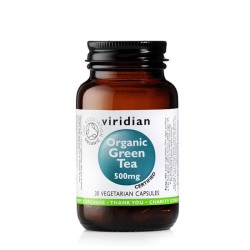 ОРГАНИЧЕН ЗЕЛЕН ЧАЙ капсули 500 мг. 30 броя / VIRIDIAN ORGANIC GREEN TEA