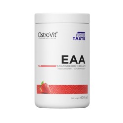 ОСТРОВИТ EAA (ЕСЕНЦИАЛНИ АМИНОКИСЕЛИНИ) С ВКУС НА ЯГОДА прах 400 гр. /  EAA (ESSENTIAL AMINO ACIDS) WITH STRAWBERRY FLAVOUR powder 400 g.