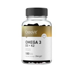 ОСТРОВИТ ОМЕГА 3 + ВИТАМИНИ Д3 И К2 капсули 180 броя /  OMEGA 3 + VITAMINS D3 & K2 capsules 180