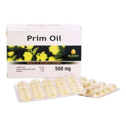 ПРИМ ОЙЛ МАСЛО ОТ ВЕЧЕРНА ИГЛИКА капсули 500 мг. 60 броя /  PRIM OIL