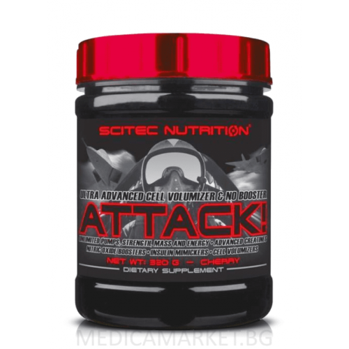 SCITEC ATTACK 2.0 320 гр. SCITEC ATTACK 2.0 320 гр.