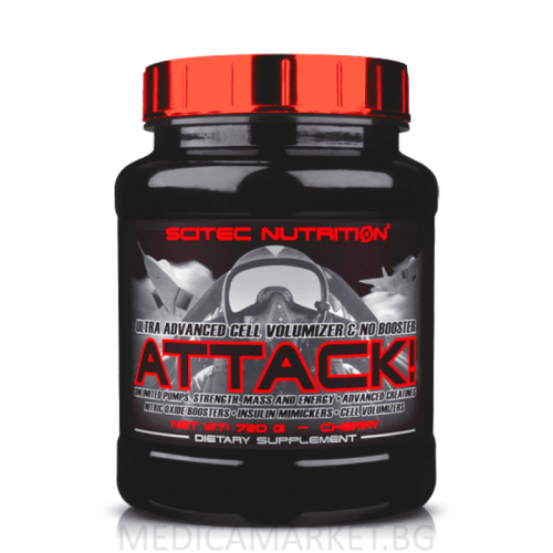 SCITEC ATTACK 2.0 720 гр. SCITEC ATTACK 2.0 720 гр.