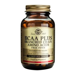 СОЛГАР BCAA ПЛЮС капсули 50 броя /  BCAA PLUS (BRANCHED CHAIN AMINO ACIDS)