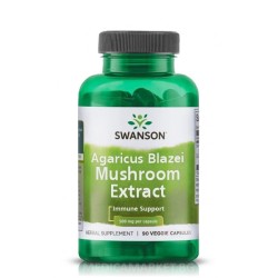 SWANSON ЕКСТРАКТ ОТ ГЪБИ АГАРИКУС БЛАЗЕЙ 500 мг. 90 капс.