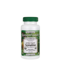 СУОНСЪН 100 % ОРГАНИЧНА СПИРУЛИНА таблетки 500 мг. 180 броя /  CERTIFIED ORGANIC SPIRULINA