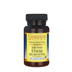 СУОНСЪН АЛФА ЛИПОЕВА КИСЕЛИНА R-ФРАКЦИЯ 100 мг. 60 броя /  DOUBLE STRENGTH ALPHA LIPOIC ACID R - FRACTION