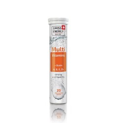 МУЛТИВИТАМИНИ + БИОТИН ефервесцентни таблетки 20 броя / SWISS ENERGY MULTIVITAMINS + BIOTIN