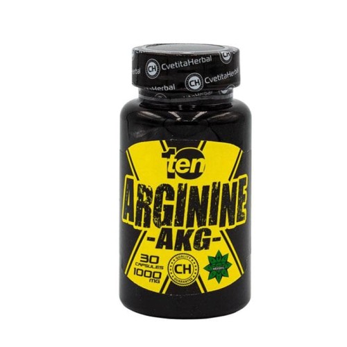 ТЕН АРГИНИН AKG капсули 1000 мг. 30 броя /  ARGININE AKG