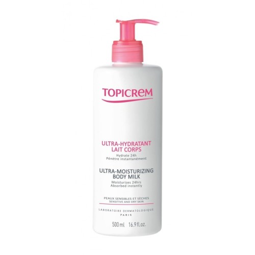 TOPICREM ULTRA-MOISTURIZING BODY MILK ХИДРАТИРАЩА ЕМУЛСИЯ ЗА ТЯЛО 500 мл.