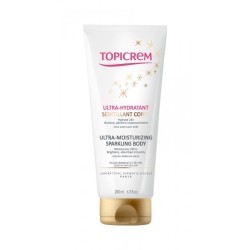 TOPICREM ULTRA MOISTURIZING SPARKLING BODY ЕМУЛСИЯ СЪС ЗЛАТИСТ, БЛЯСКАВ ЕФЕКТ 200 мл.