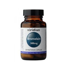 БРОМЕЛАИН капсули 500 мг. 30 броя / VIRIDIAN BROMELAIN