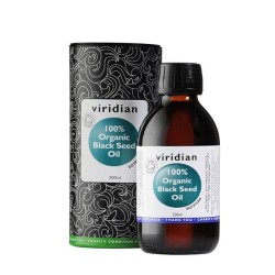 ОРГАНИЧНО МАСЛО ОТ ЧЕРЕН КИМИОН 200 мл. / VIRIDIAN ORGANIC BLACK SEED OIL
