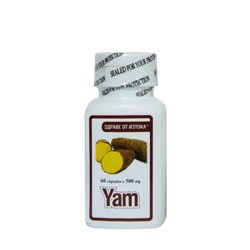 ДИВ ЯМ СЛАДЪК КАРТОФ капсули 500 мг. 60 броя / WILD YAM