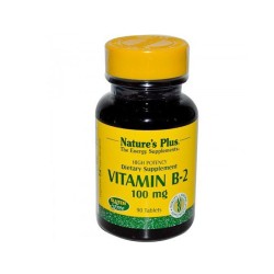 НЕЙЧЪР ПЛЮС ВИТАМИН Б2 таблетки 100 мг. 90 броя / NATURES PLUS VITAMIN B2