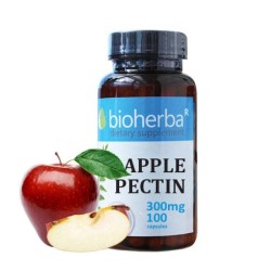 ЯБЪЛКОВ ПЕКТИН БИОХЕРБА капсули 300 мг. 100 броя /  APPLE PECTIN