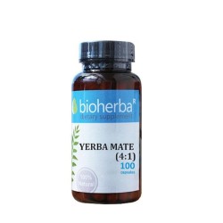 БИОХЕРБА ЙЕРБА МАТЕ капсули 500 мг. 100 броя /  YERBA MATE (4:1)