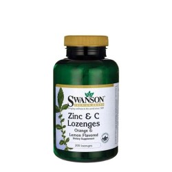 СУОНСЪН ЦИНК + ВИТАМИН Ц таблетки 200 броя /  ZINK & VITAMIN C LOZENGES